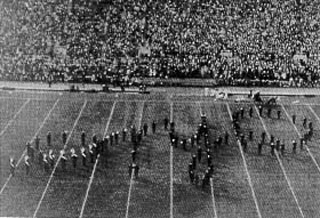 Michigan Varsity Band Spelling the name Ohio State